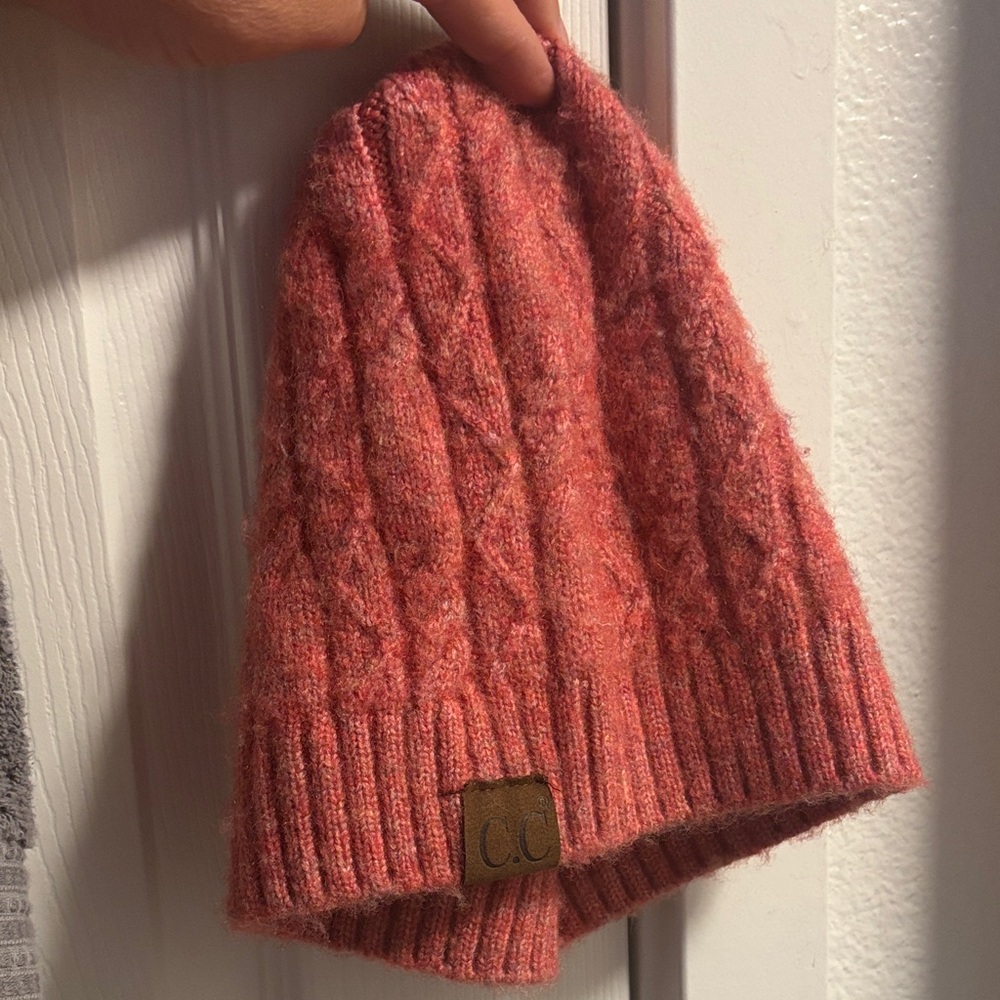 C.C Coral Knit Beanie